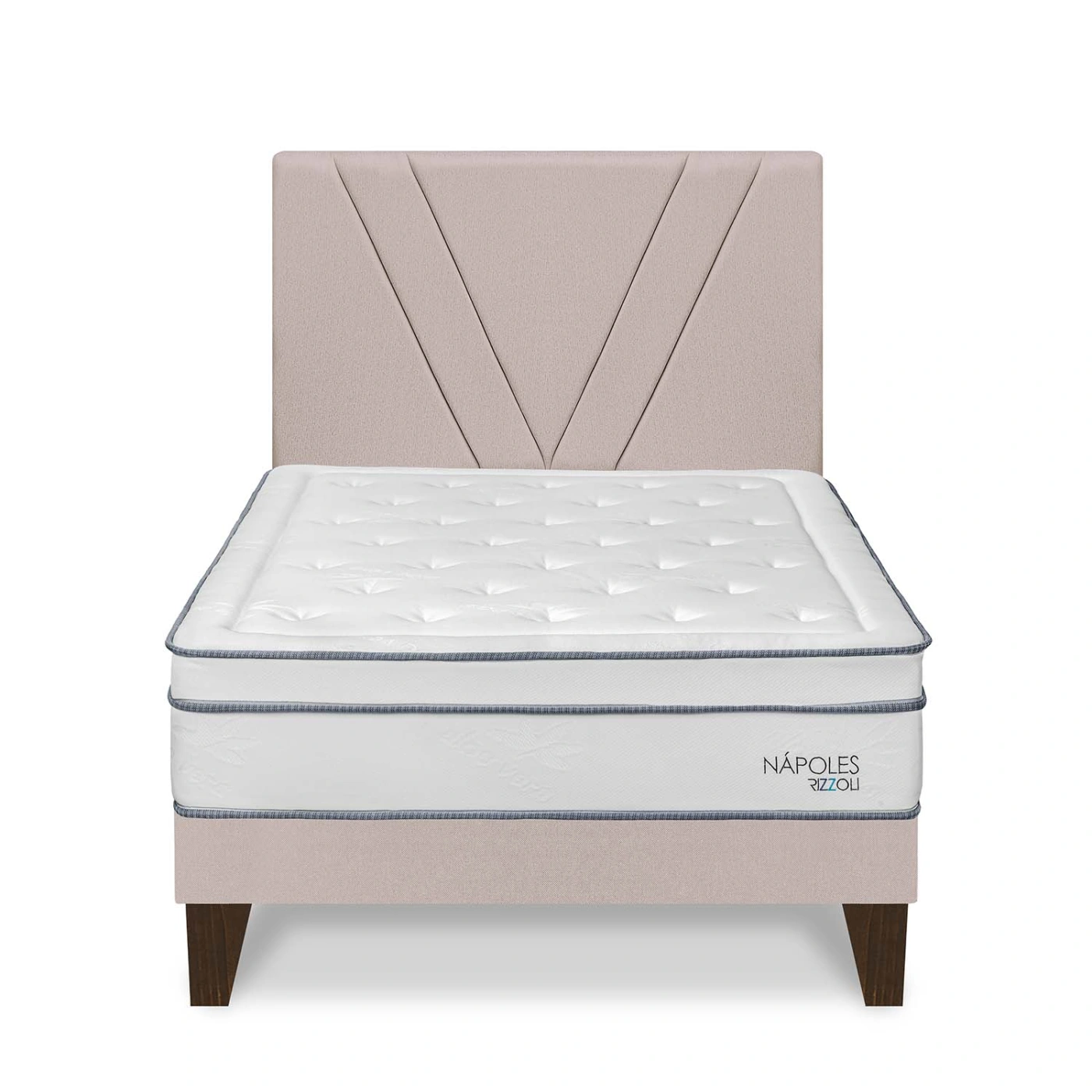 DORMITORIO EUROPEO RIZZOLI NAPOLES 1.5 PLAZAS BEIGE - 1