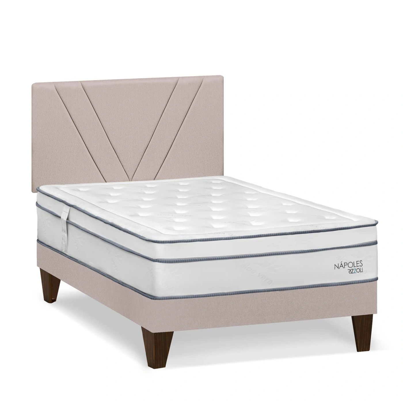 DORMITORIO EUROPEO RIZZOLI NAPOLES 1.5 PLAZAS BEIGE - 2