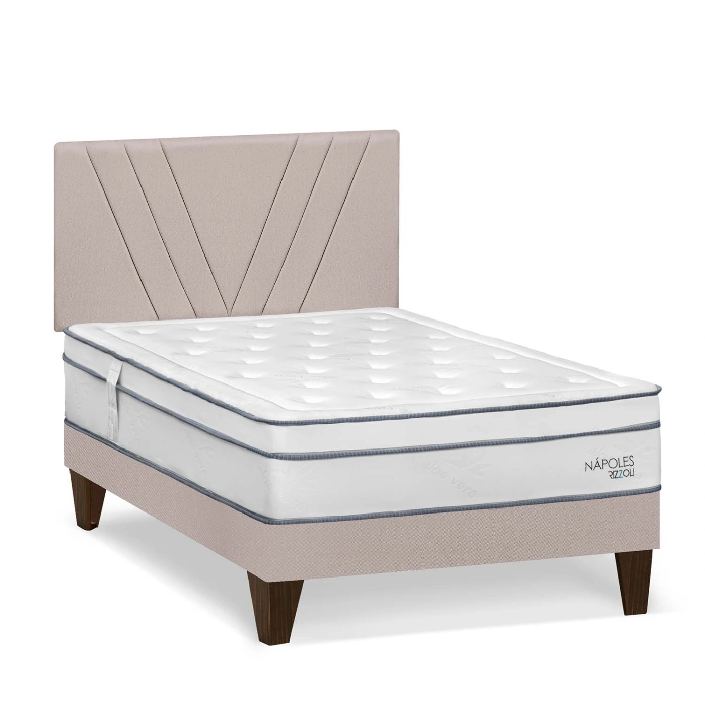 DORMITORIO EUROPEO RIZZOLI NAPOLES 2 PLAZAS BEIGE - 2
