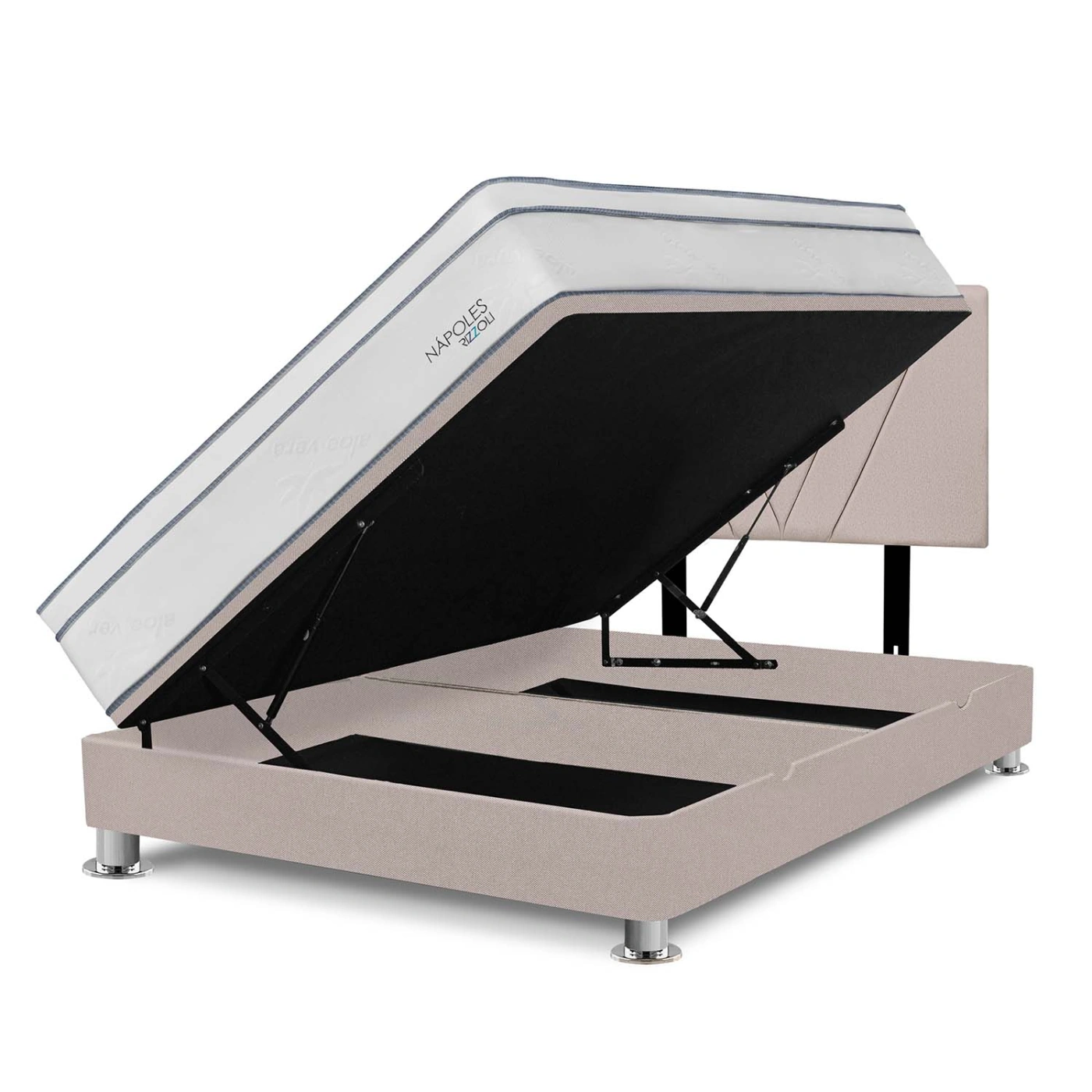 DORMITORIO BOXET RIZZOLI NAPOLES 1.5 PLAZAS BEIGE - 2
