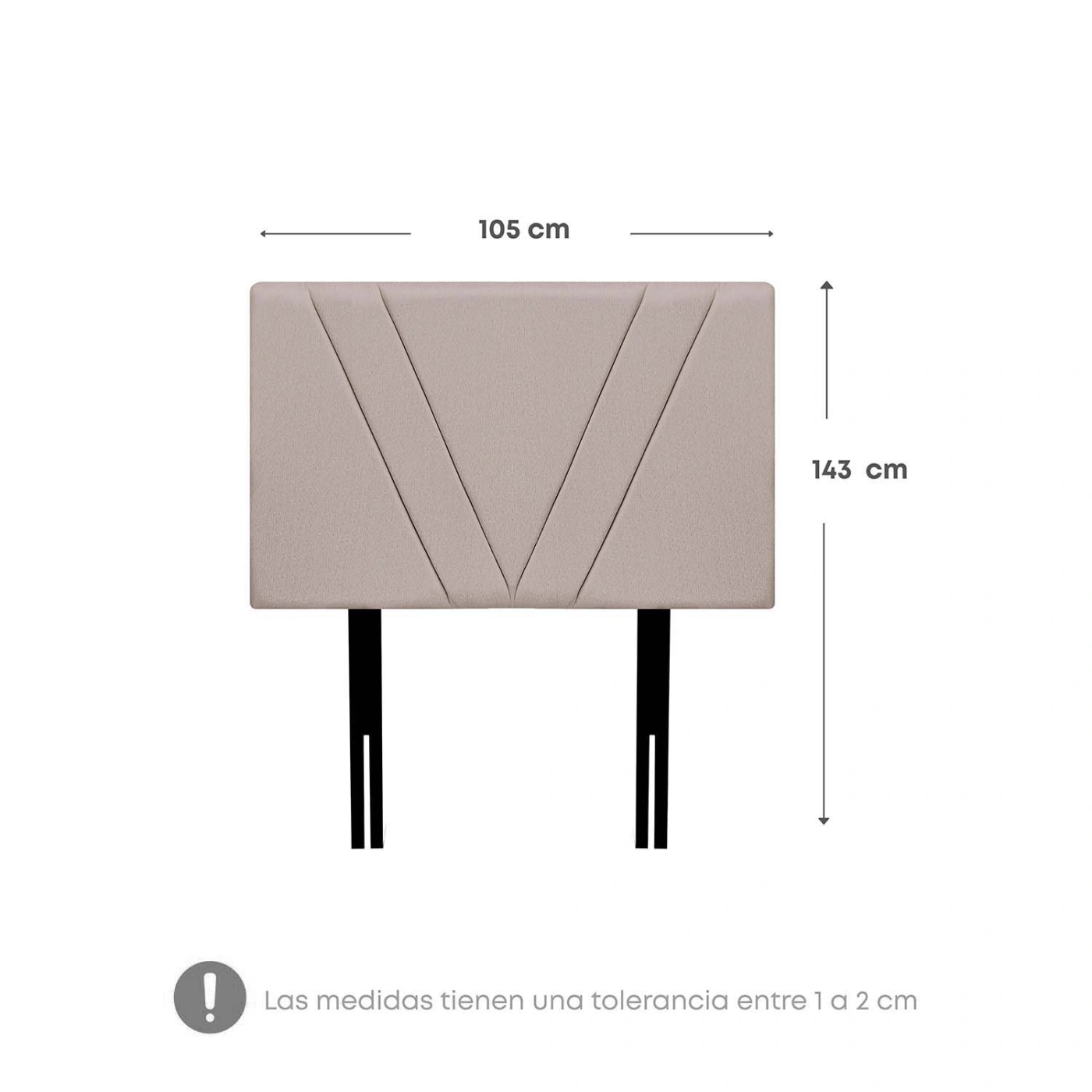 DORMITORIO BOXET RIZZOLI NAPOLES 1.5 PLAZAS BEIGE - 8