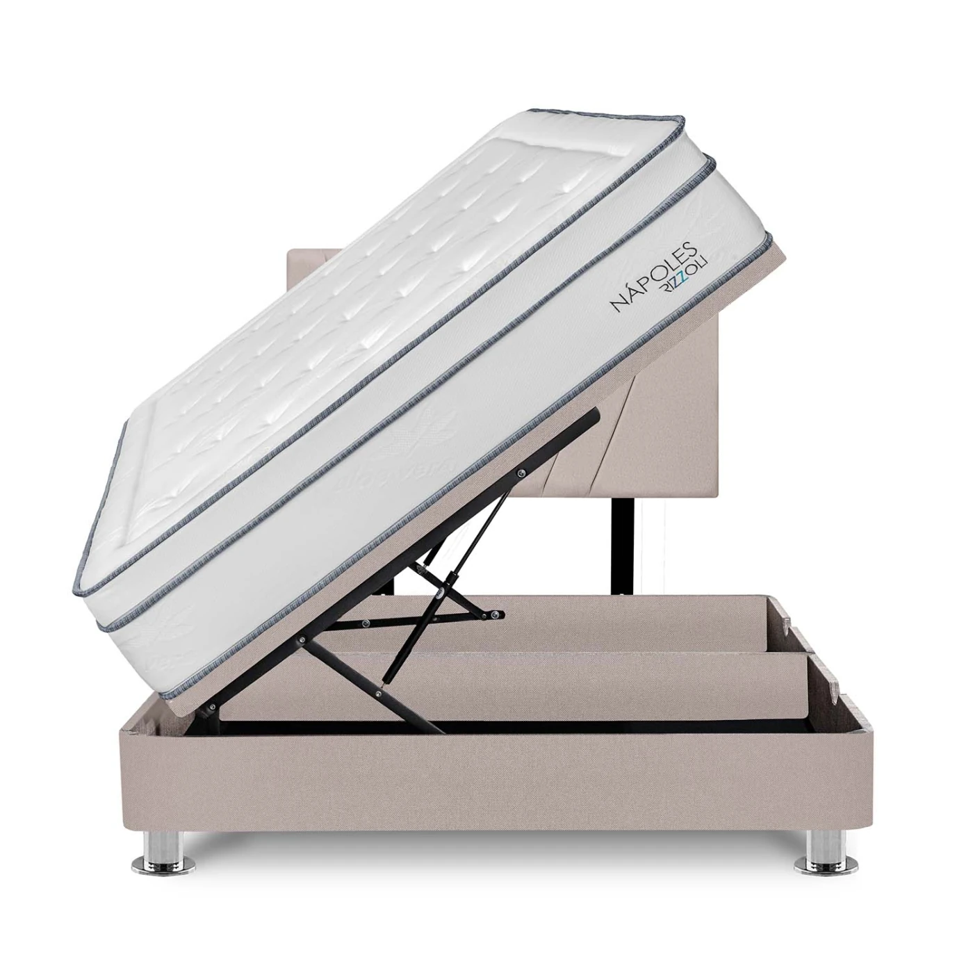 DORMITORIO BOXET RIZZOLI NAPOLES 2 PLAZAS BEIGE - 1