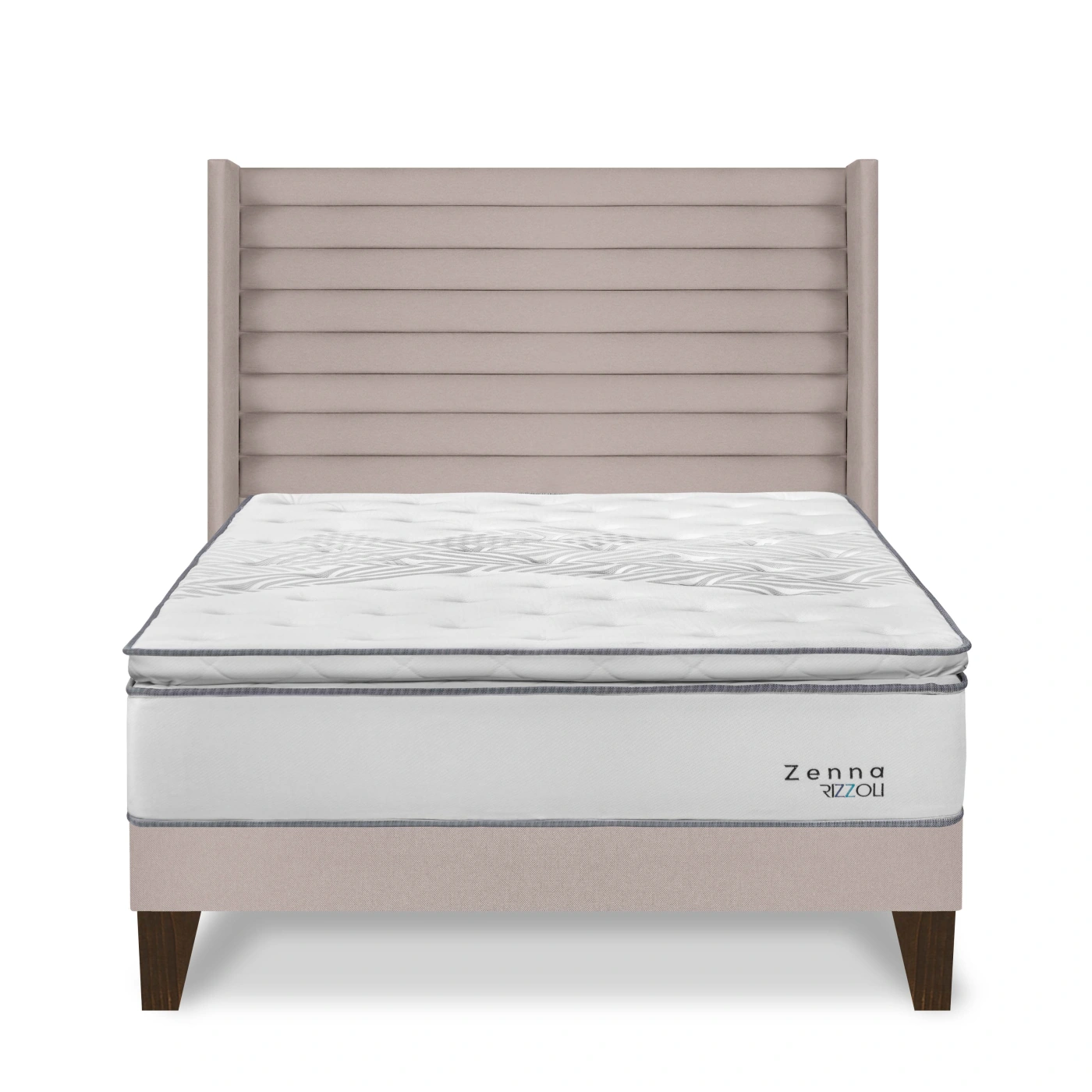 DORMITORIO EUROPEO RIZZOLI ZENNA QUEEN + 2 ALMOHADAS + PROTECTOR - 1