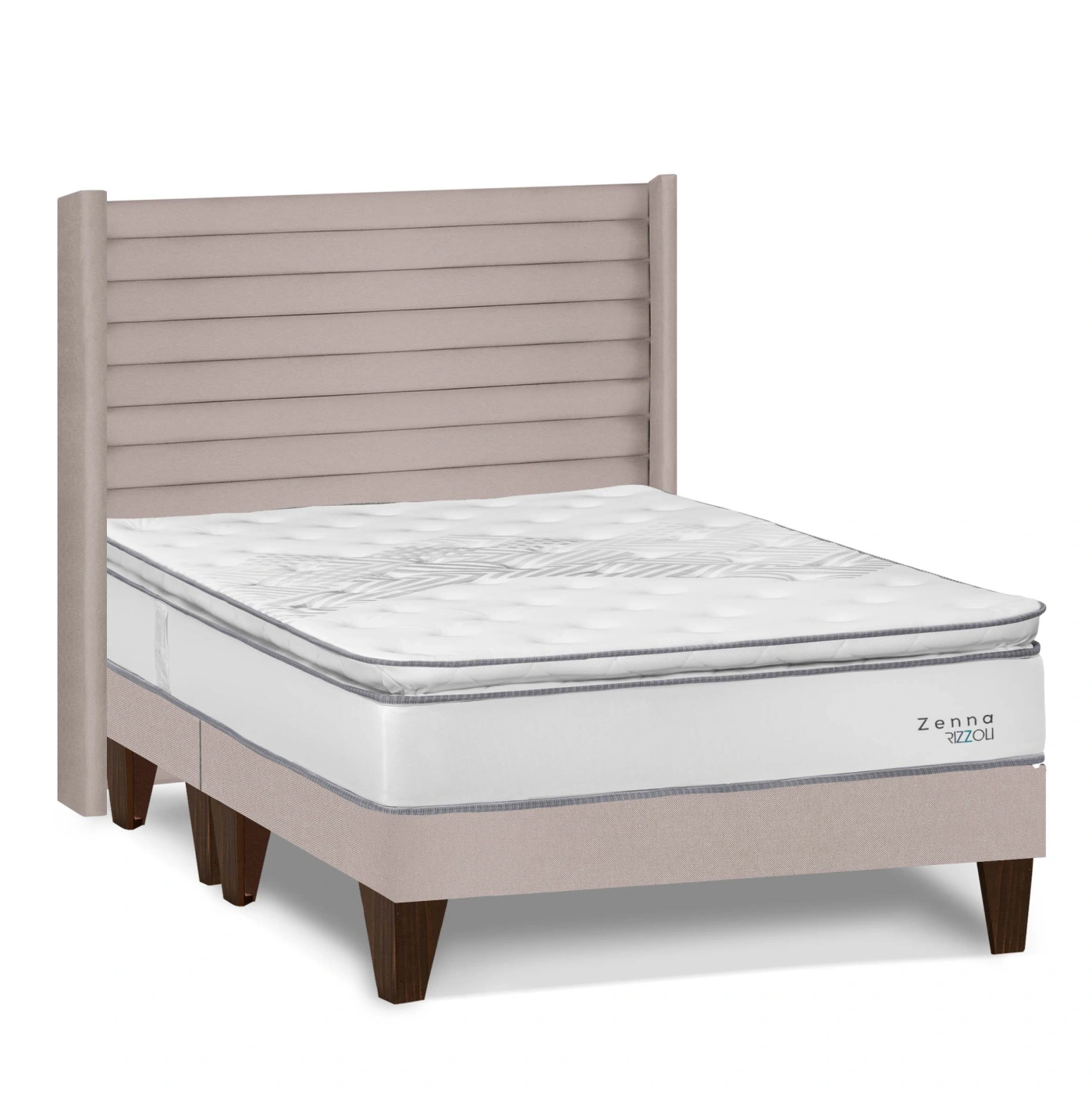 DORMITORIO EUROPEO RIZZOLI ZENNA QUEEN + 2 ALMOHADAS + PROTECTOR - 2