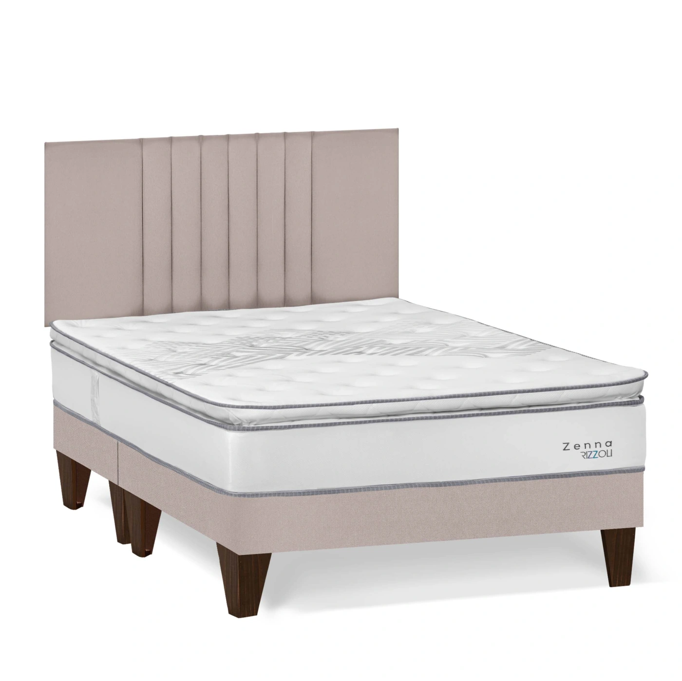 DORMITORIO EUROPEO RIZZOLI ZENNA QUEEN SPRING BEIGE - 2