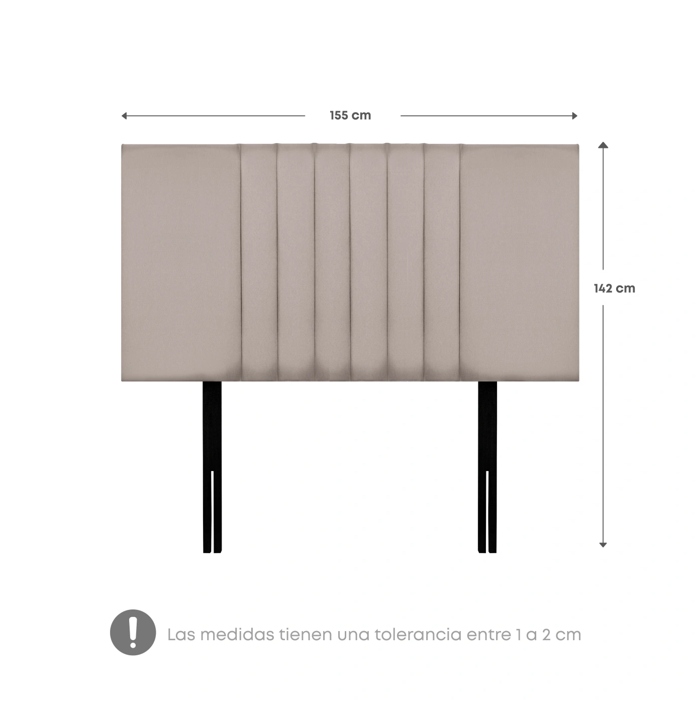 DORMITORIO EUROPEO RIZZOLI ZENNA QUEEN SPRING BEIGE - 7