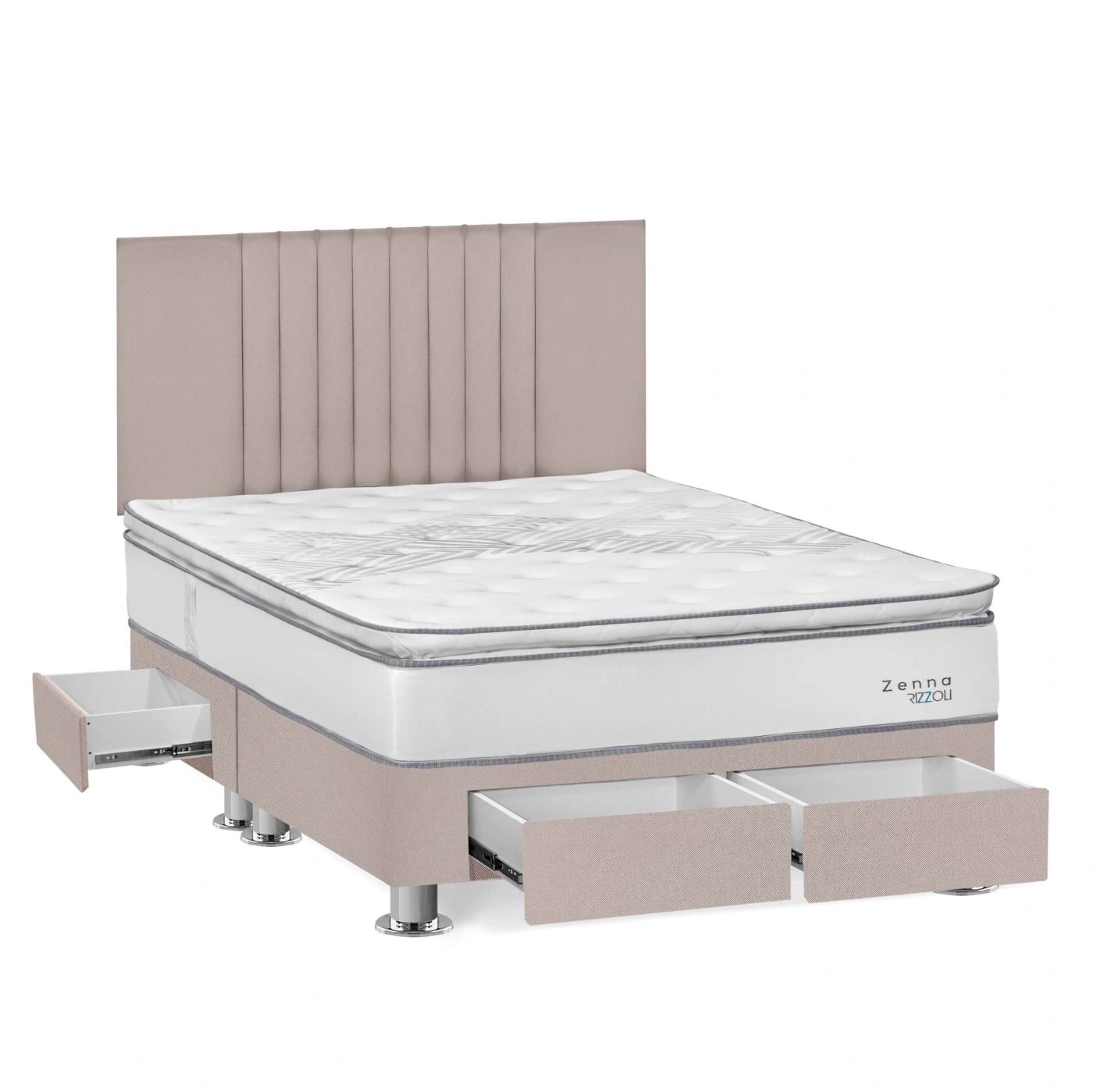 DORMITORIO RIZZOLI ZENNA KING CON CAJONES SPRING BEIGE - 2