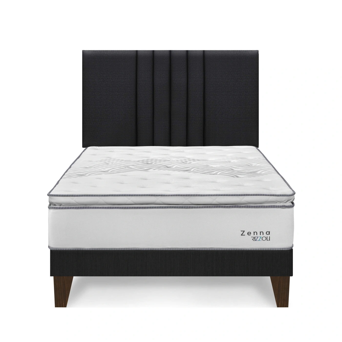 DORMITORIO EUROPEO RIZZOLI ZENNA 2 PLAZAS SPRING GRIS - 1