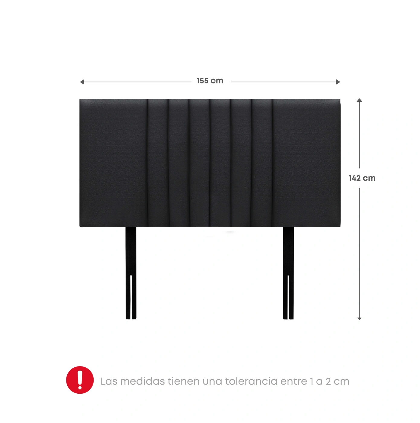DORMITORIO EUROPEO RIZZOLI ZENNA QUEEN SPRING GRIS - 7