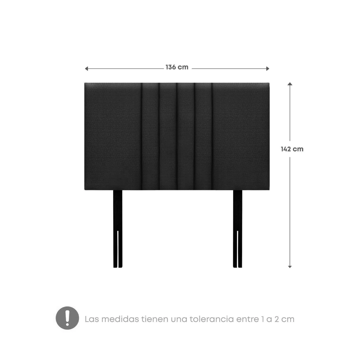 DORMITORIO AMERICANO RIZZOLI ZENNA 2 PLAZAS CON CAJONES SPRING GRIS - 7