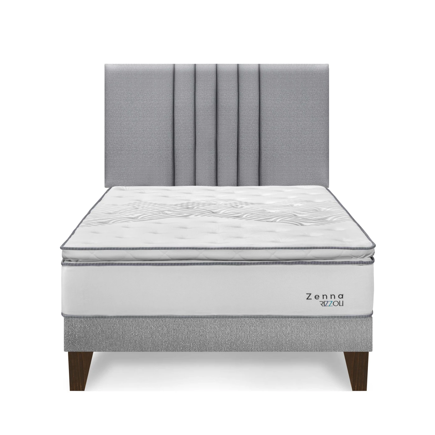 DORMITORIO EUROPEO RIZZOLI ZENNA 2 PLAZAS SPRING PLATA - 1