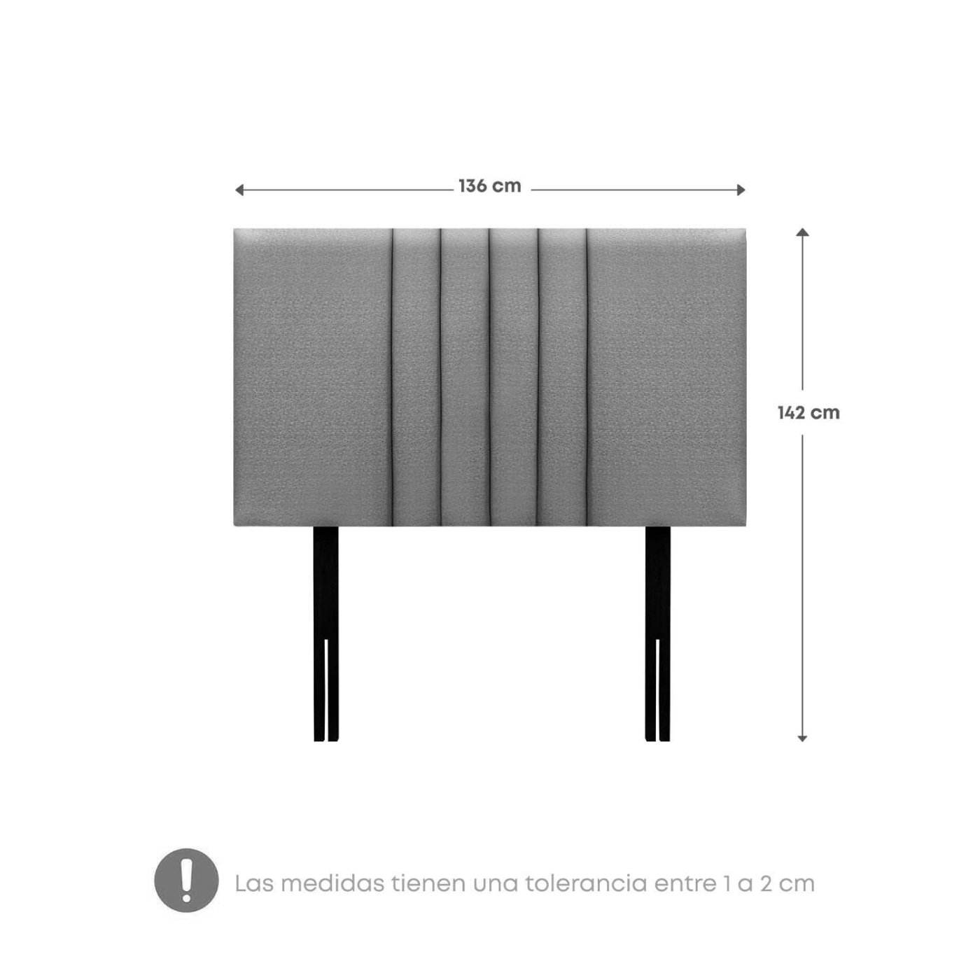 DORMITORIO RIZZOLI ZENNA 2 PLAZAS CON CAJONES SPRING PLATA - 7