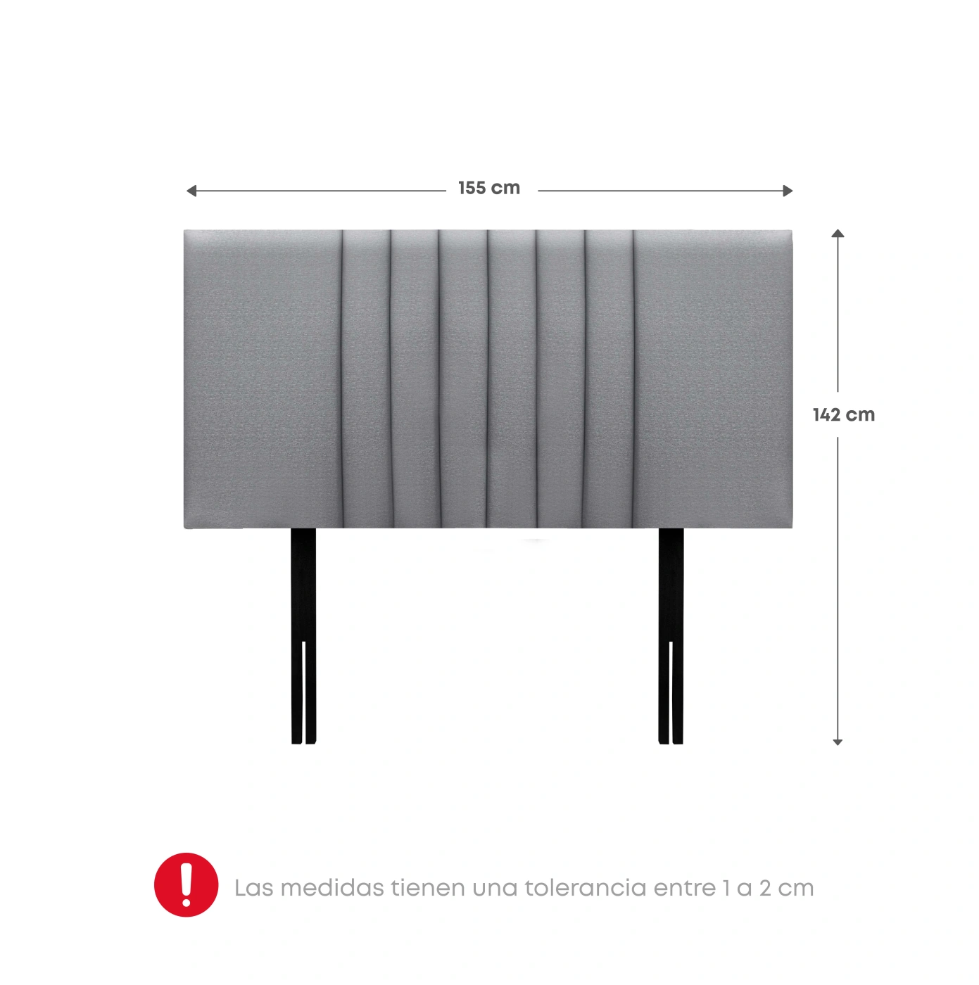 DORMITORIO RIZZOLI ZENNA QUEEN CON CAJONES SPRING PLATA - 7