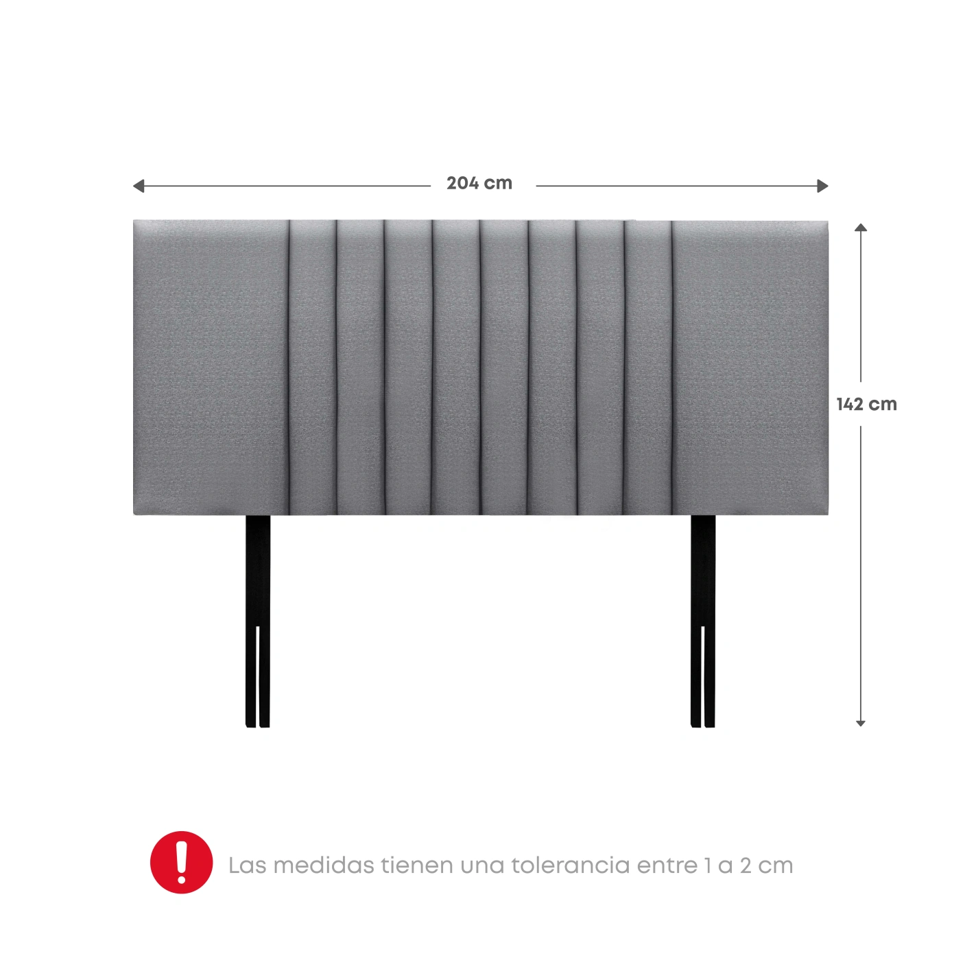 DORMITORIO RIZZOLI ZENNA KING CON CAJONES SPRING PLATA - 7