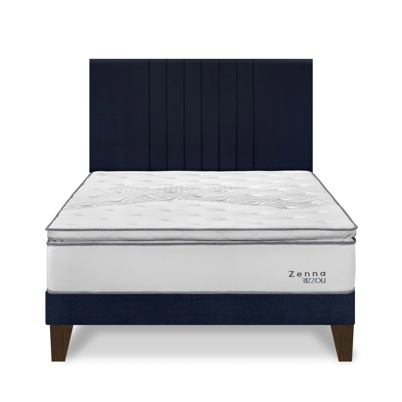 DORMITORIO EUROPEO RIZZOLI ZENNA QUEEN SPRING AZUL - 1