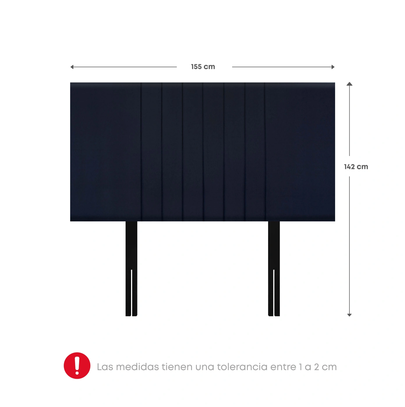 DORMITORIO RIZZOLI ZENNA QUEEN CON CAJONES SPRING AZUL - 7