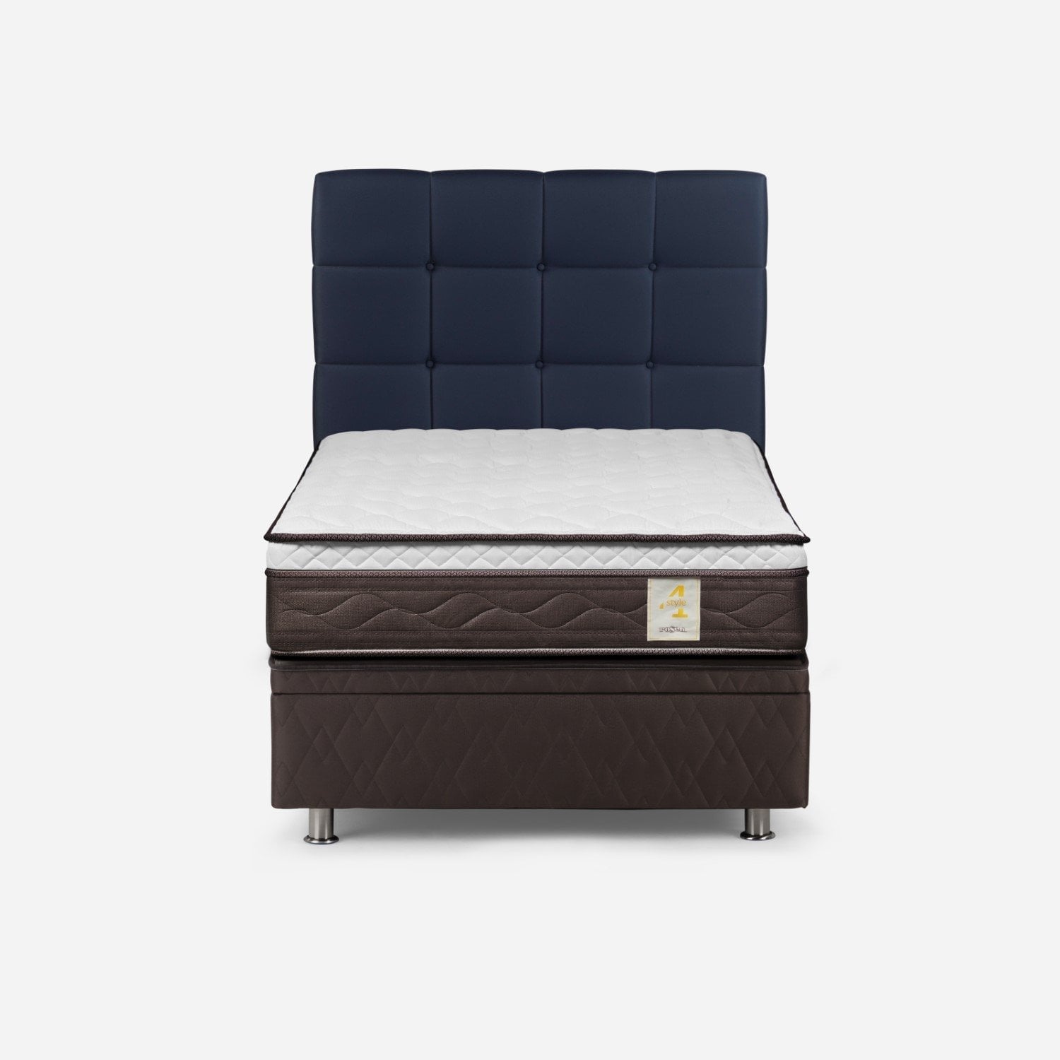 DORMITORIO BOXET ROSEN NEW STYLE 4 PLUS 1.5 PLAZAS ISSEY AZUL - 2