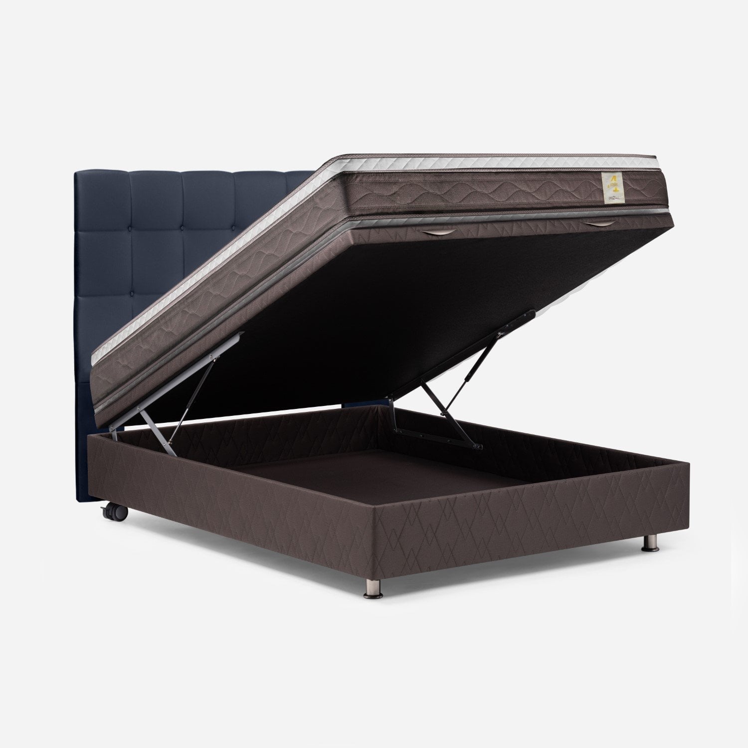 DORMITORIO BOXET ROSEN NEW STYLE 4 PLUS QUEEN ISSEY AZUL - 1