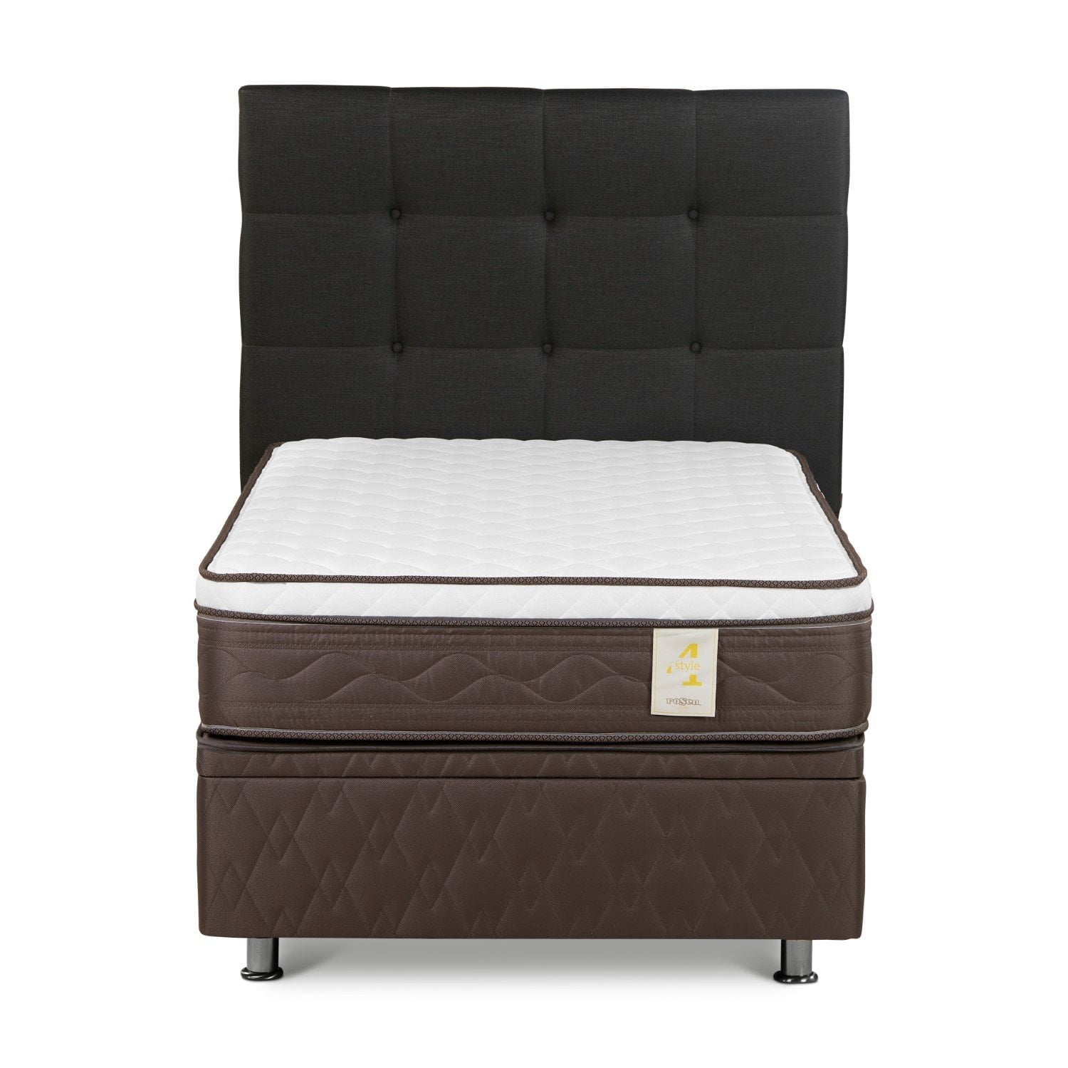 DORMITORIO BOXET ROSEN NEW STYLE 4 PLUS 1.5 PLAZAS ISSEY GRAFITO - 2