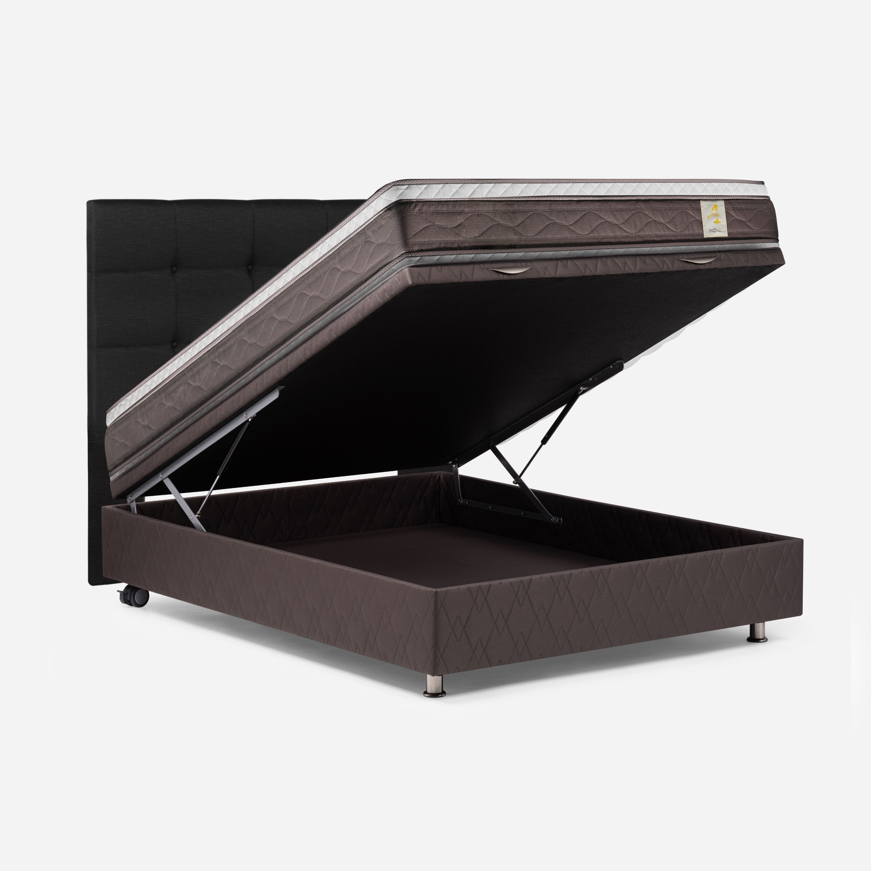 DORMITORIO BOXET ROSEN NEW STYLE 4 PLUS QUEEN ISSEY GRAFITO - 1