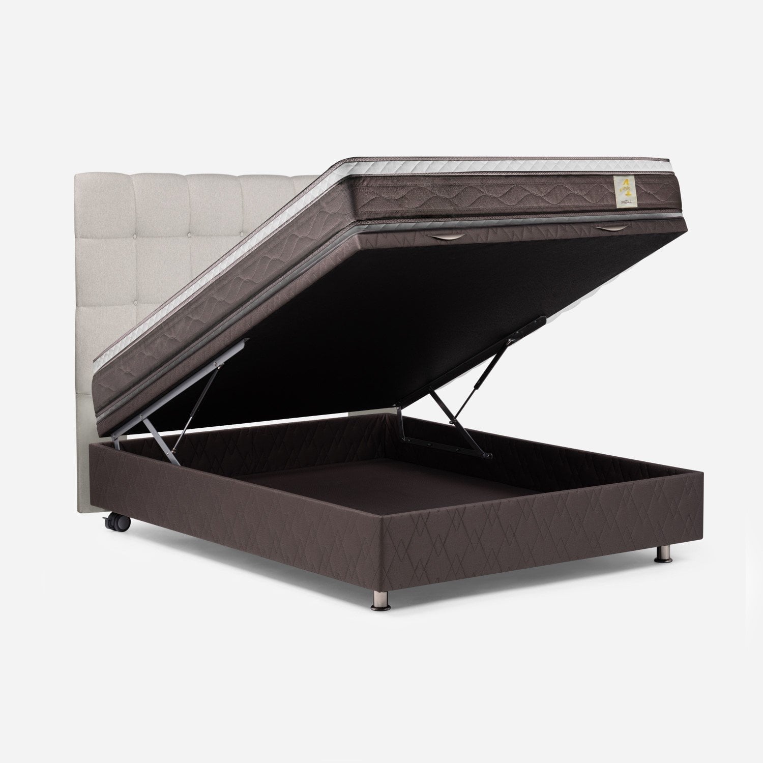 DORMITORIO BOXET ROSEN NEW STYLE 4 PLUS QUEEN ISSEY NIEBLA - 1