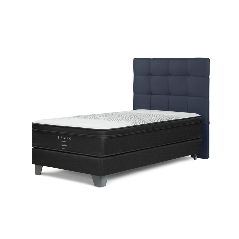 DORMITORIO ROSEN TEMPO 1.5 PLAZAS ISSEY AZUL - 1