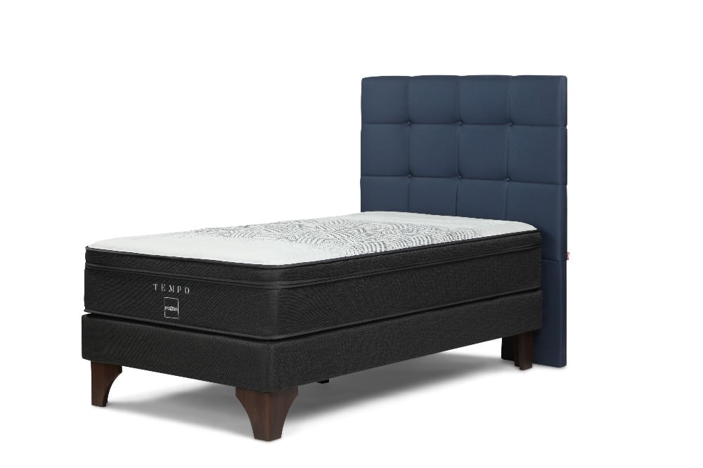 DORMITORIO EUROPEO ROSEN TEMPO 1.5 PLAZAS ISSEY AZUL - 1