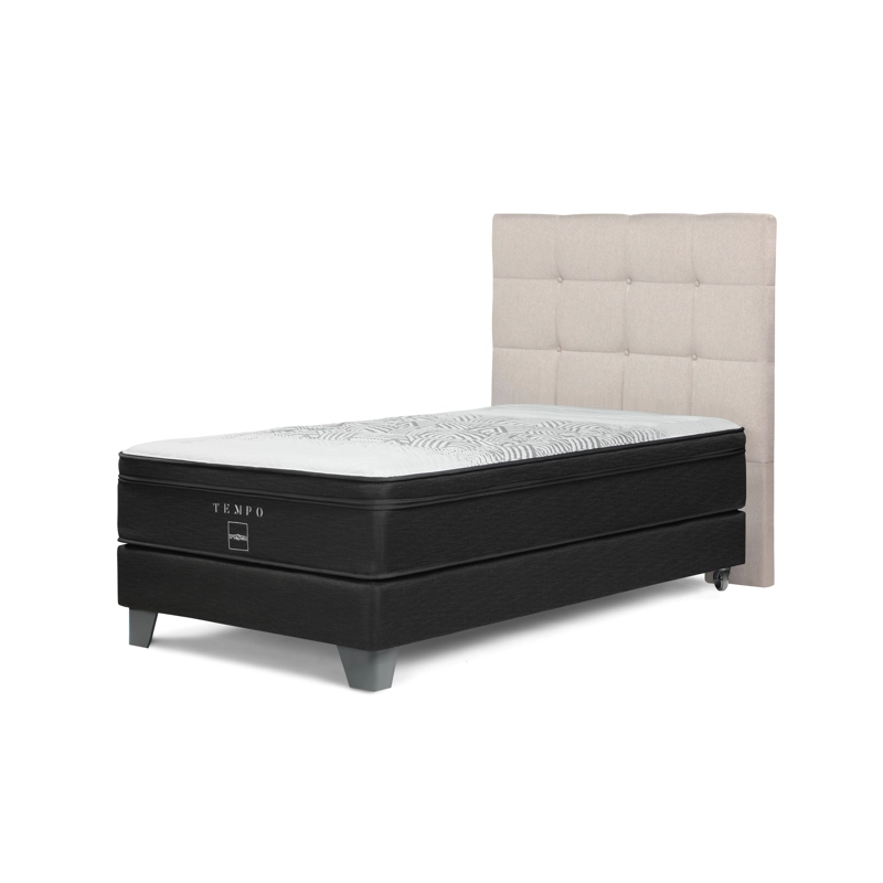 DORMITORIO ROSEN TEMPO 1.5 PLAZAS ISSEY NIEBLA - 1