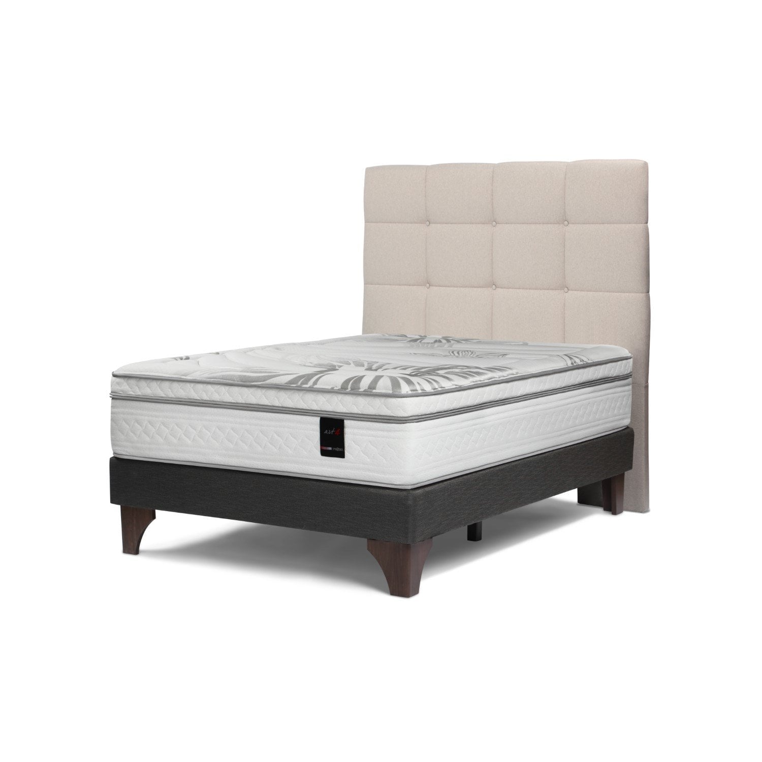 DORMITORIO EUROPEO ROSEN ART 4 1.5 PLAZAS ISSEY NIEBLA - 1