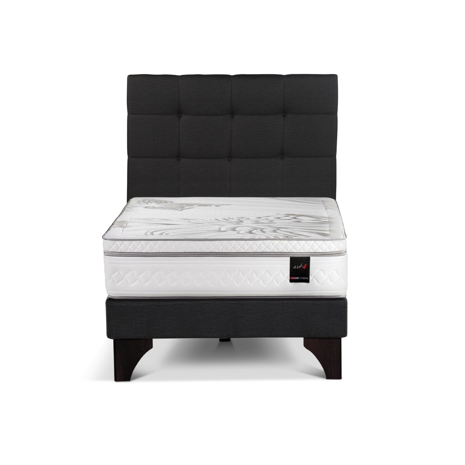 DORMITORIO EUROPEO ROSEN ART 4 1.5 PLAZAS ISSEY GRAFITO - 2