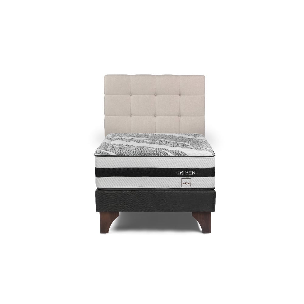 DORMITORIO EUROPEO ROSEN DRIVEN 1.5 PLAZAS ISSEY NIEBLA - 2