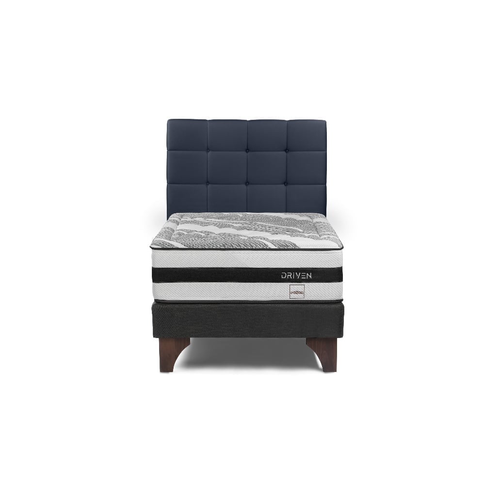 DORMITORIO EUROPEO ROSEN DRIVEN 1.5 PLAZAS ISSEY AZUL - 2