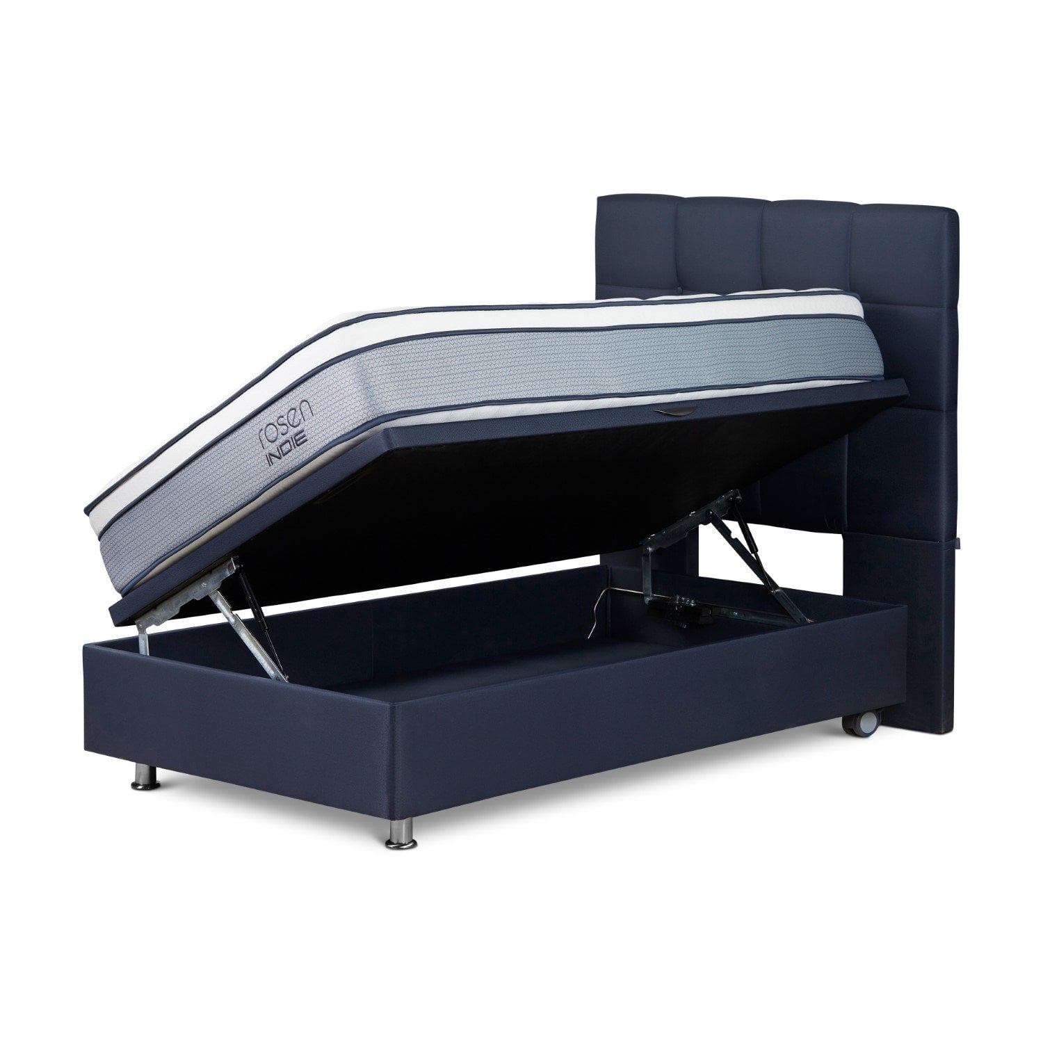 DORMITORIO BOXET ROSEN INDIE 1.5 PLAZAS ISSEY AZUL - 1