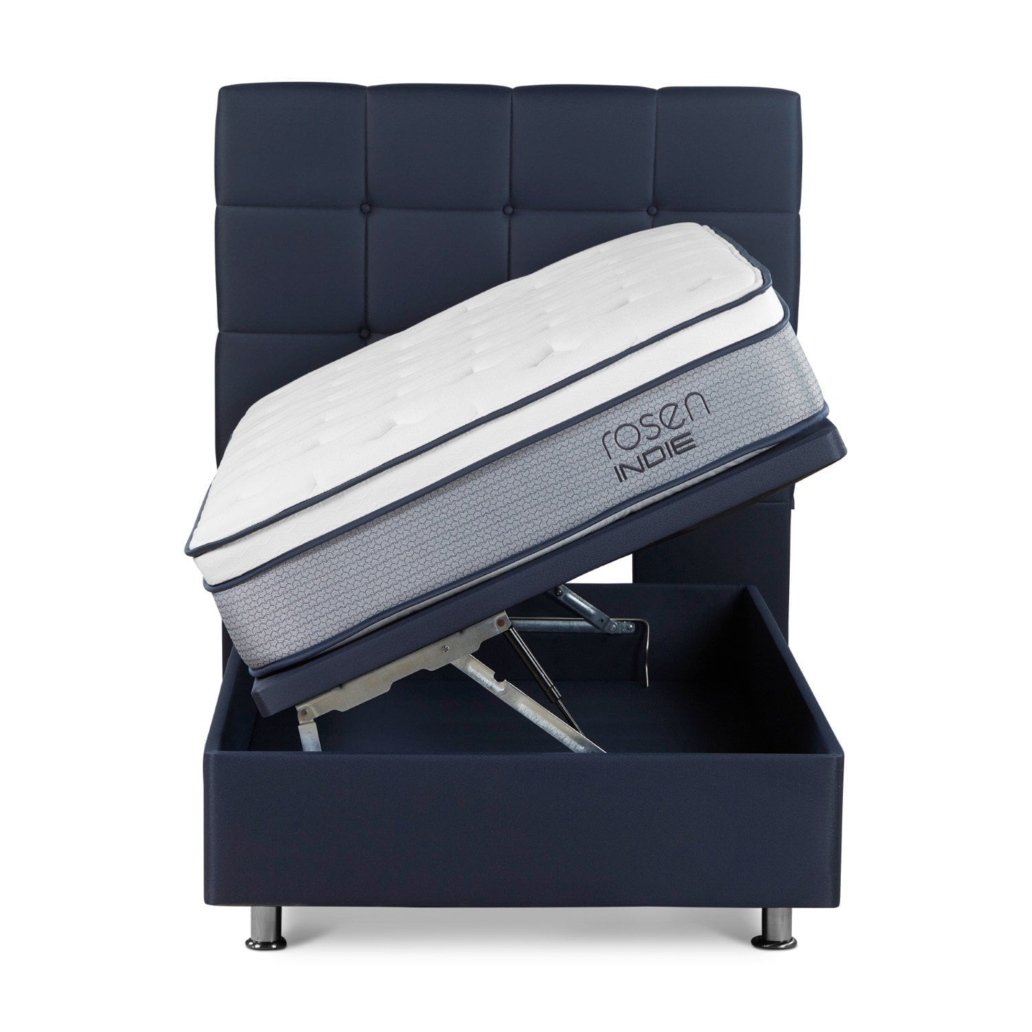 DORMITORIO BOXET ROSEN INDIE 1.5 PLAZAS ISSEY AZUL - 2