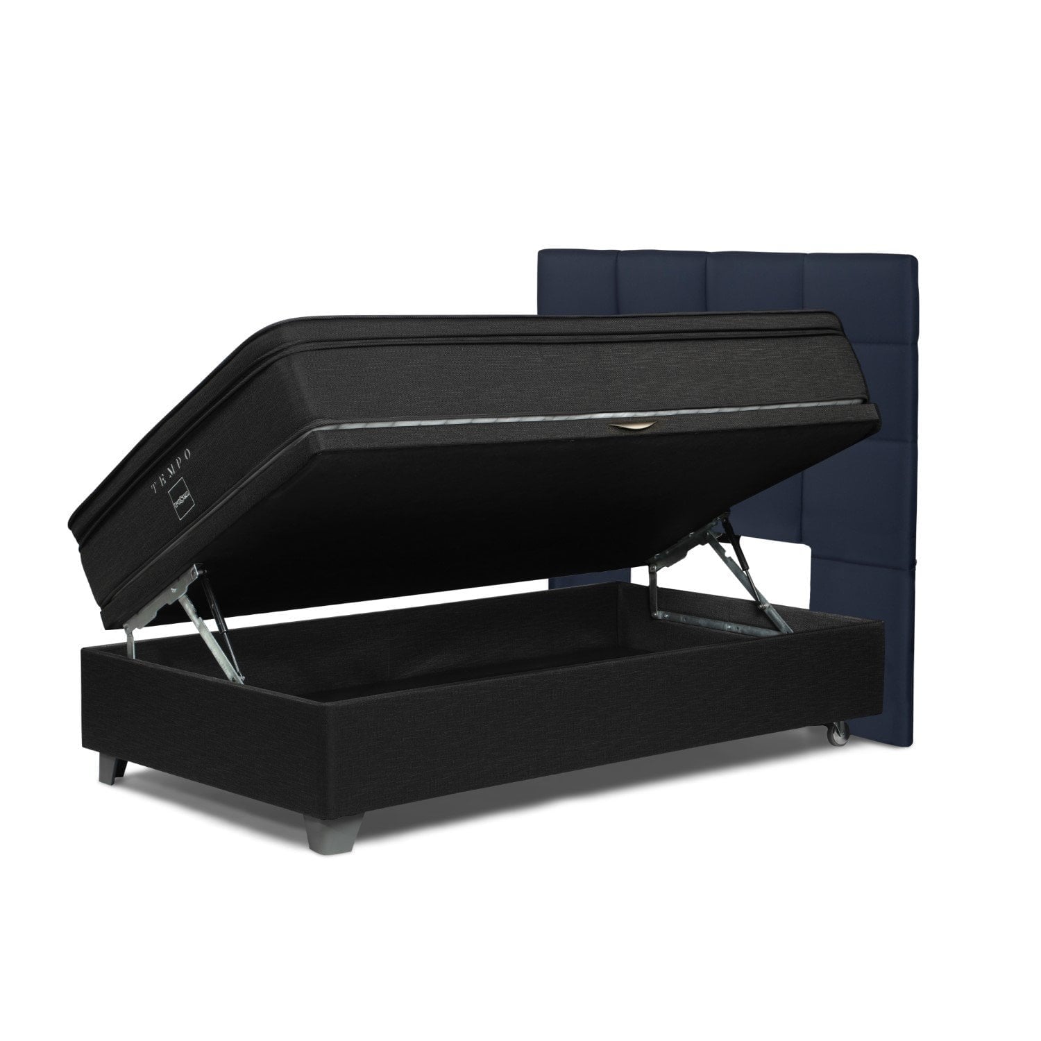 DORMITORIO BOXET ROSEN TEMPO 1.5 PLAZAS ISSEY AZUL - 1