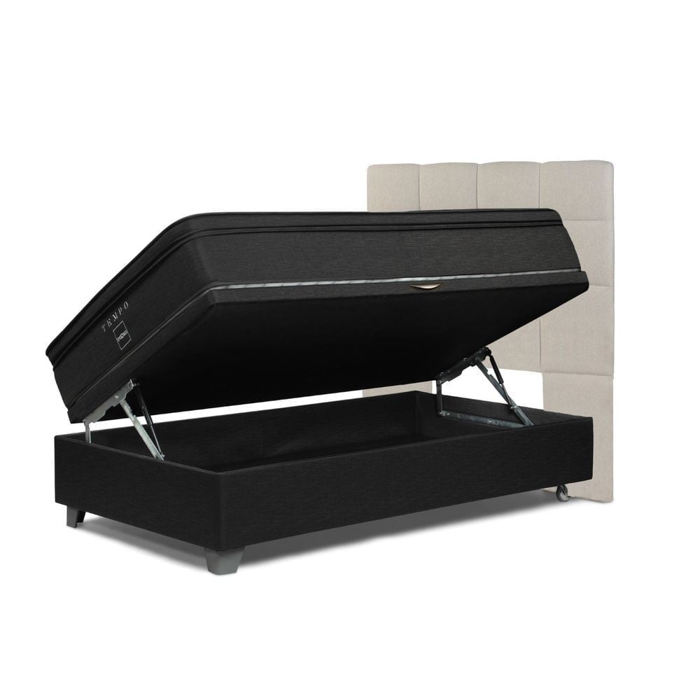 DORMITORIO BOXET ROSEN TEMPO 1.5 PLAZAS ISSEY NIEBLA - 1