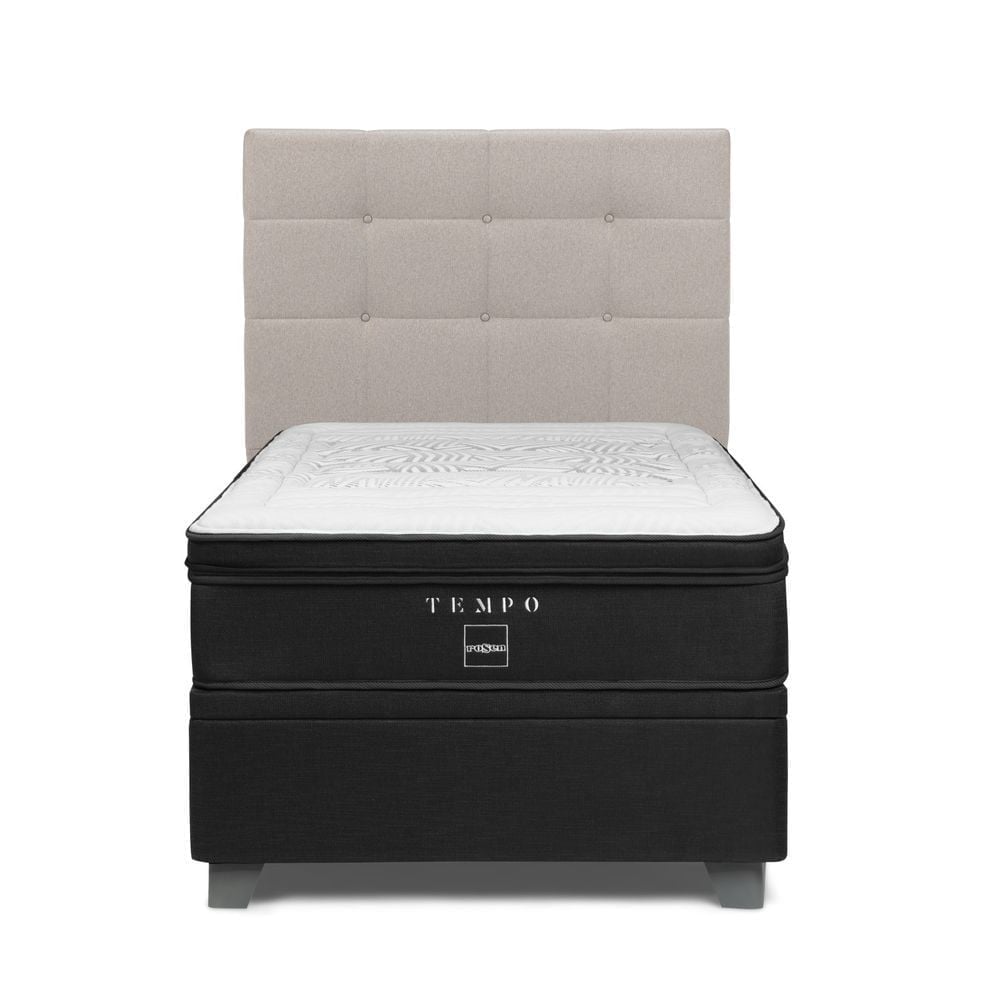 DORMITORIO BOXET ROSEN TEMPO 1.5 PLAZAS ISSEY NIEBLA - 2