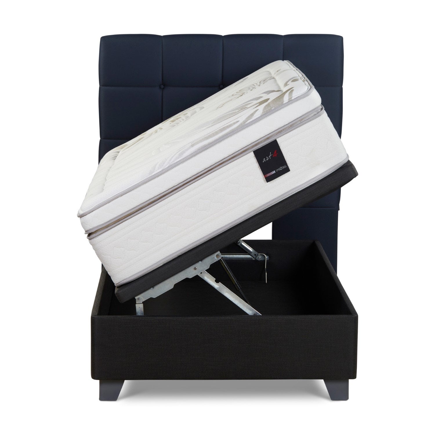 DORMITORIO BOXET ROSEN ART 4 1.5 PLAZAS ISSEY AZUL - 2