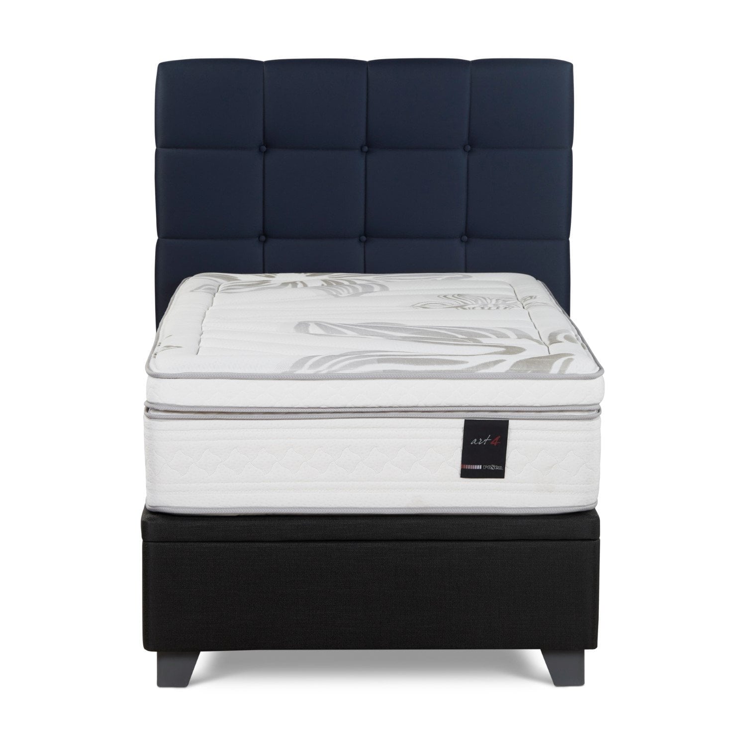 DORMITORIO BOXET ROSEN ART 4 1.5 PLAZAS ISSEY AZUL - 4