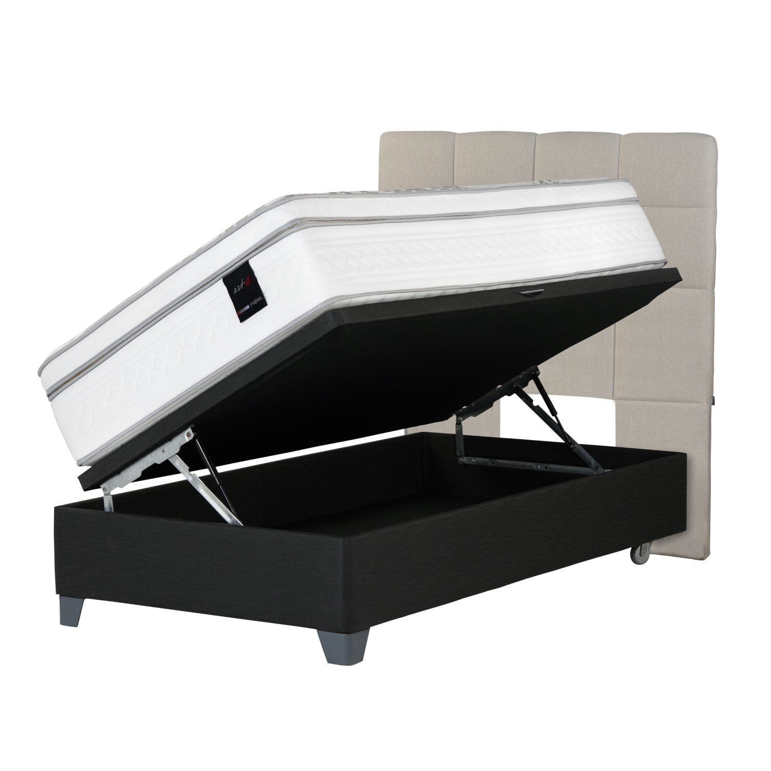 DORMITORIO BOXET ROSEN ART 4 1.5 PLAZAS ISSEY NIEBLA - 1