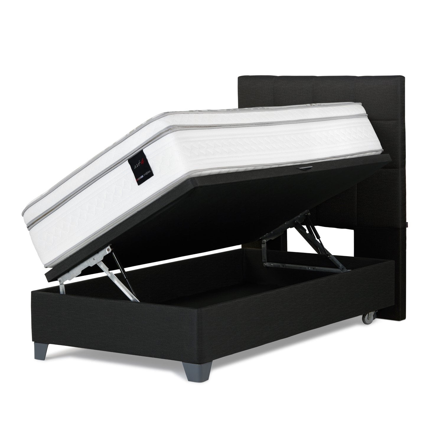 DORMITORIO BOXET ROSEN ART 4 1.5 PLAZAS ISSEY GRAFITO - 1