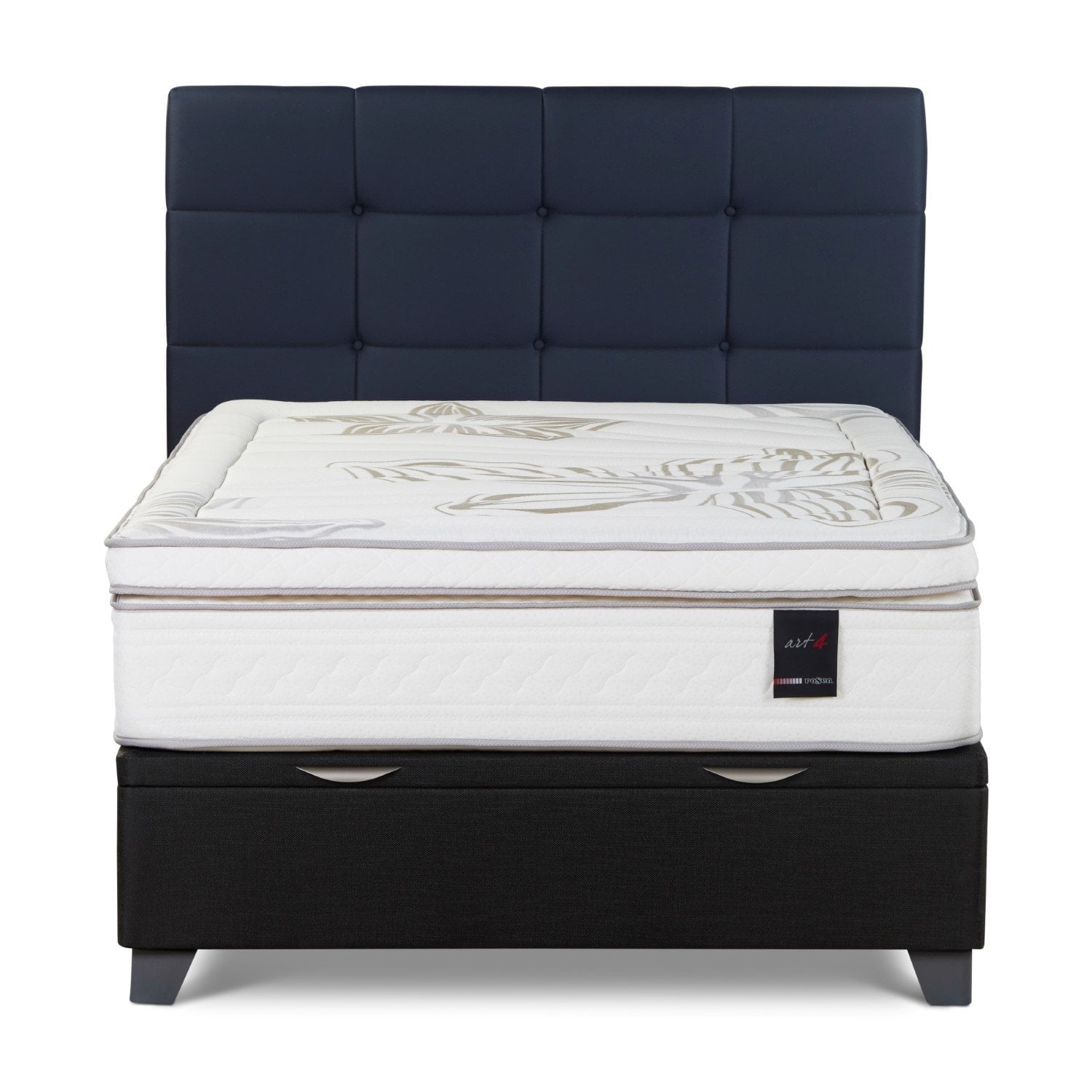 DORMITORIO BOXET ROSEN ART 4 2 PLAZAS ISSEY AZUL - 4