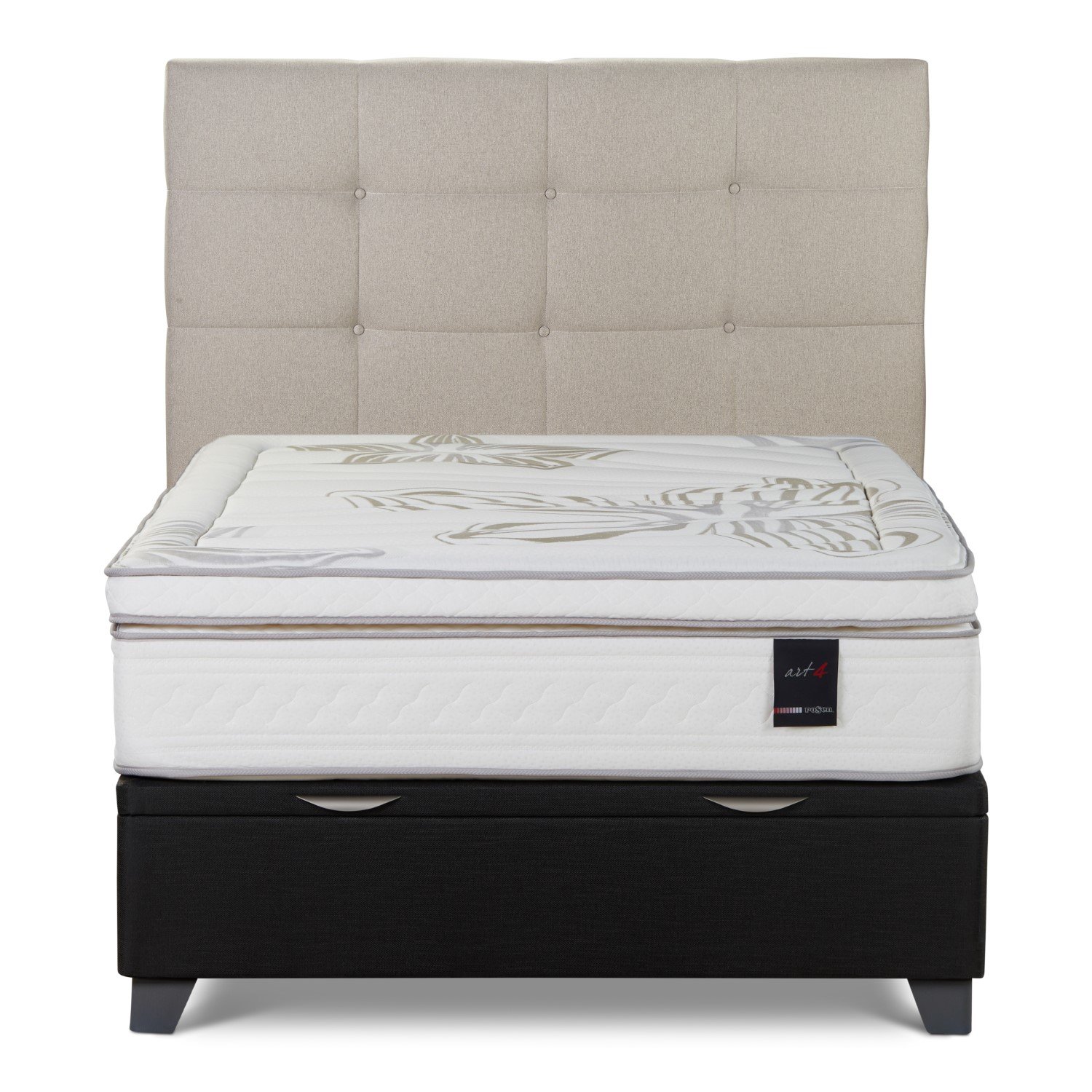 DORMITORIO BOXET ROSEN ART 4 2 PLAZAS ISSEY NIEBLA - 2