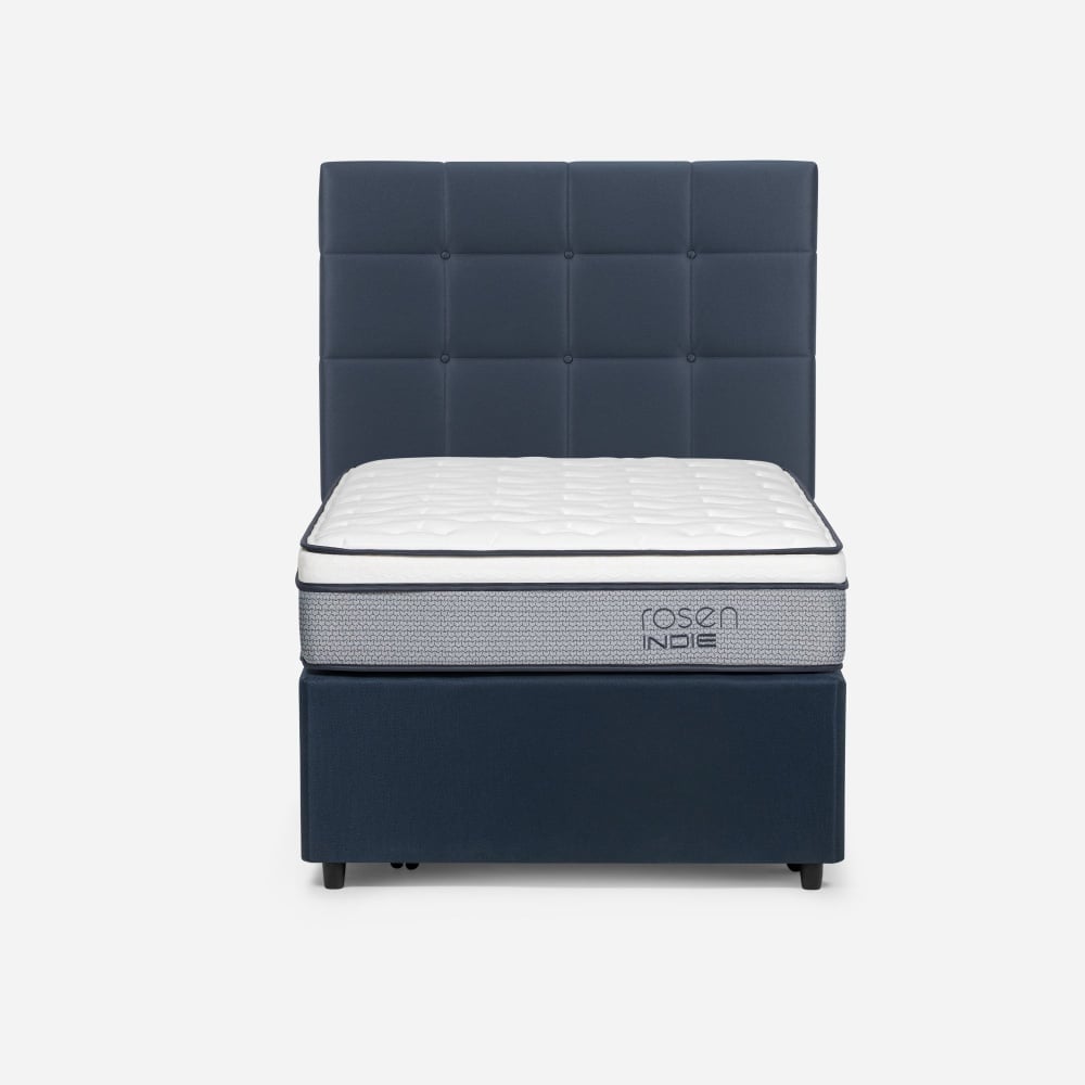 DORMITORIO DIVÁN ROSEN INDIE 1.5 PLAZAS ISSEY AZUL - 2