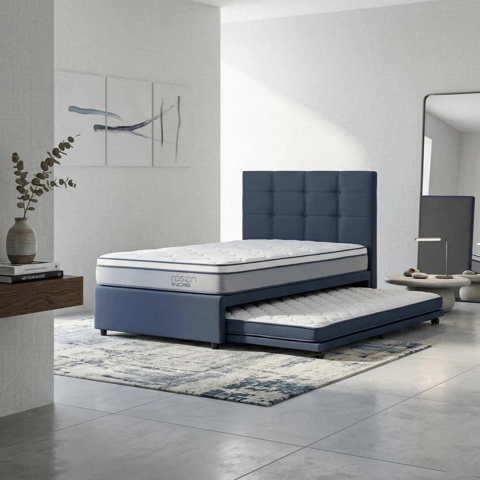 DORMITORIO DIVÁN ROSEN INDIE 2 PLAZAS ISSEY AZUL - 1