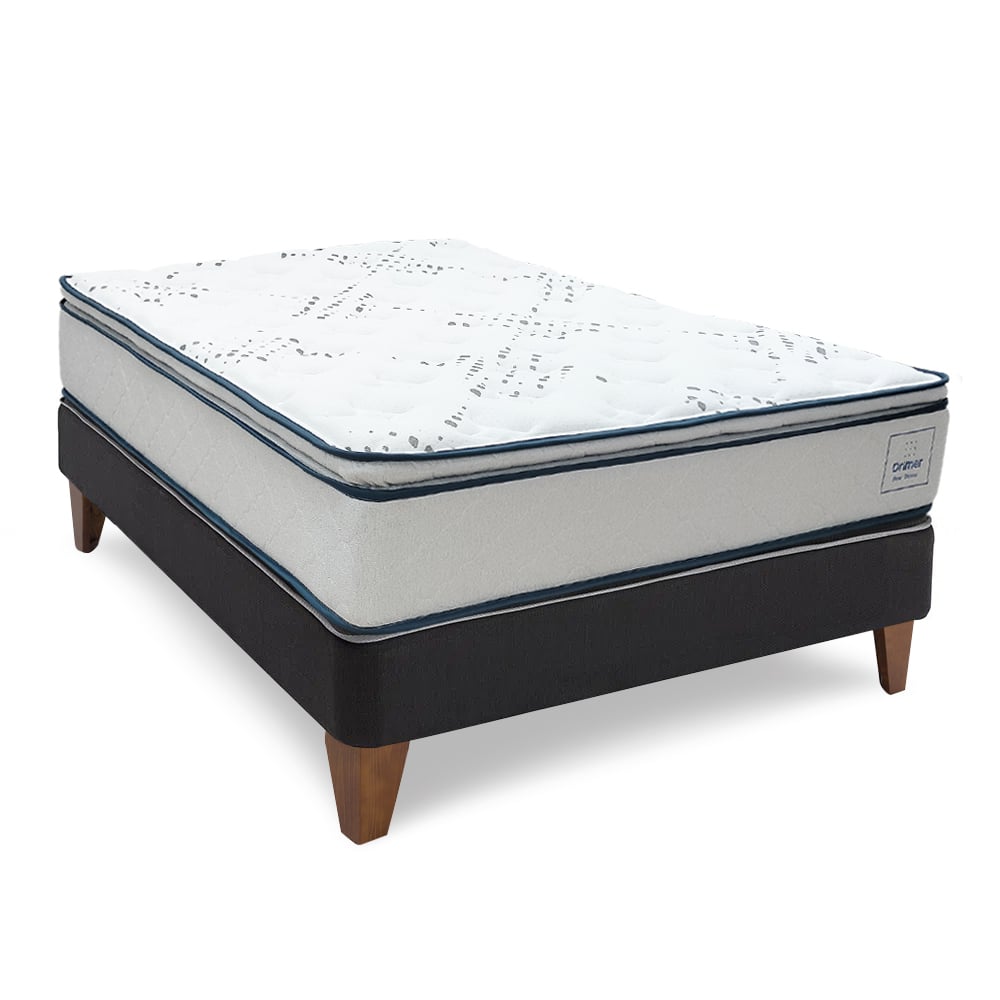 CAMA EUROPEA DRIMER NEW OZONO 1.5 PLAZAS NEGRO - 1