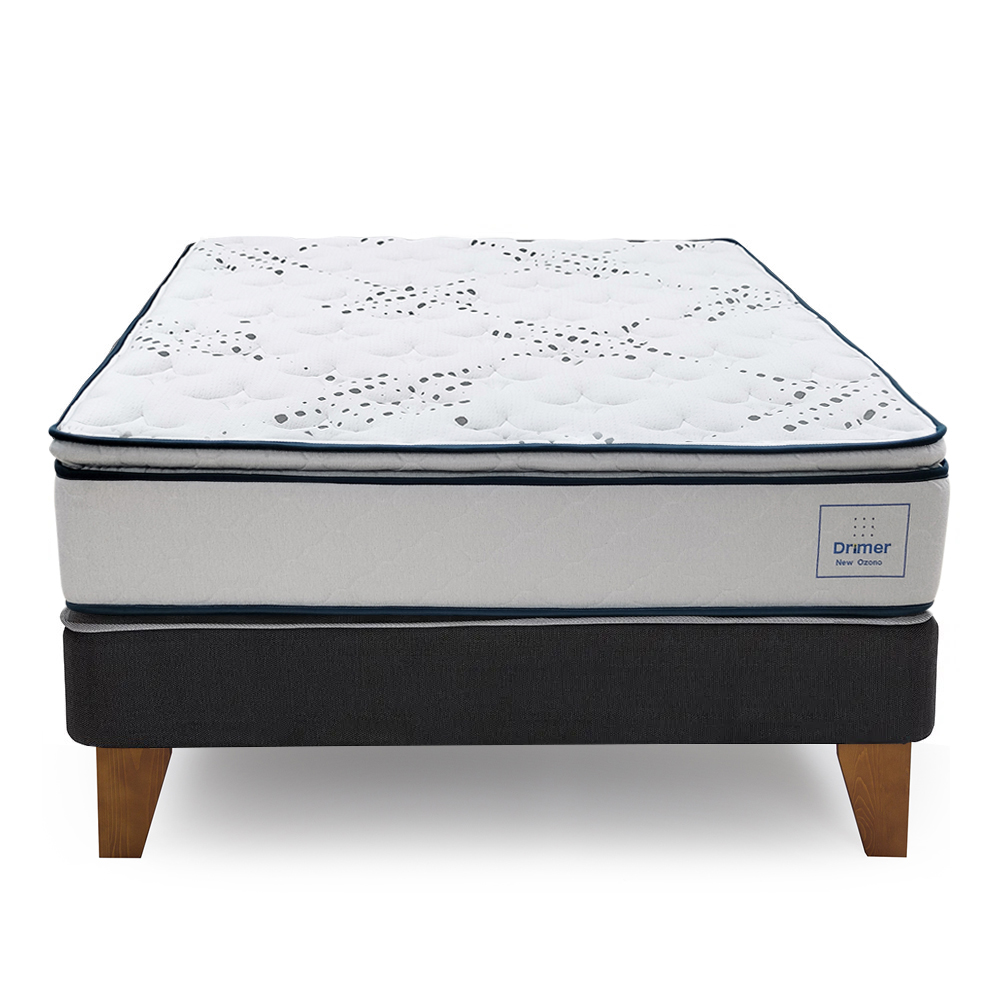 CAMA EUROPEA DRIMER NEW OZONO 2 PLAZAS NEGRO - 2