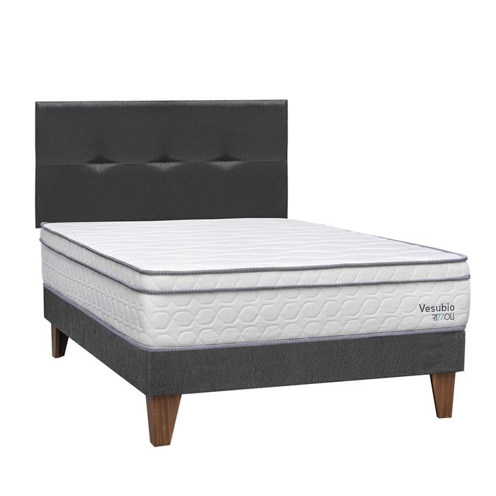 DORMITORIO EUROPEO RIZZOLI VESUBIO 1.5 PLAZAS GRIS - 2