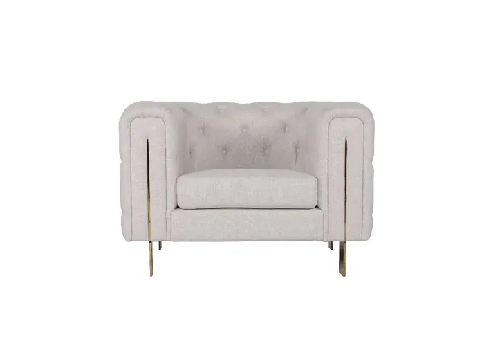 SILLÓN RIPLEY HOME NEW VICTORIA 1 CUERPO GRIS CLARO - 5