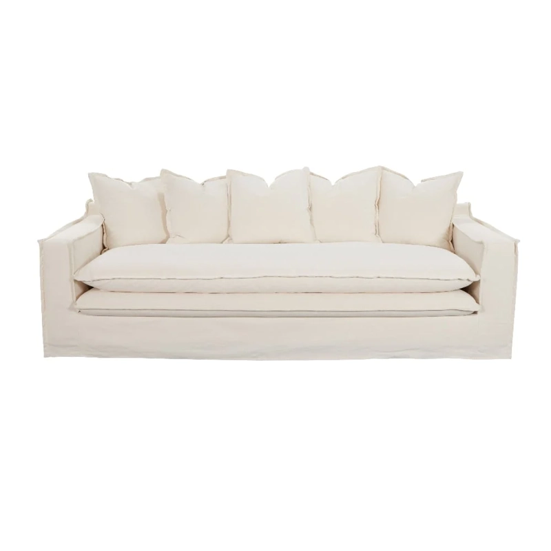 SOFÁ DOBLE COJÍN MAISON LINETT LILLE 3 CUERPOS IVORY - 2